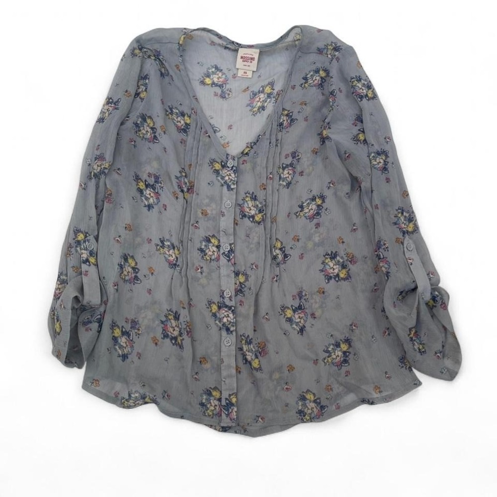 Mossimo sheer floral‎ blouse